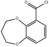 3,4-DIHYDRO-2H-1,5-BENZODIOXEPINE-6-CARBONYL CHLORIDE Structure