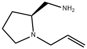 1-アリル-2-アミノメチルピロリジン 化学構造式
