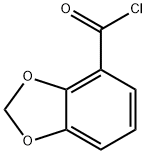 1,3-ベンゾジオキソール-4-カルボニルクロリド 化学構造式