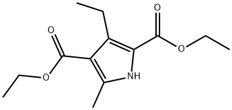 1H-Pyrrole-2,4-dicarboxylicacid,3-ethyl-5-methyl-,diethylester(9CI) 化学構造式