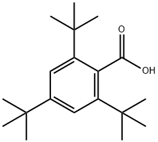 2,4,6-トリス(1,1-ジメチルエチル)安息香酸 化学構造式