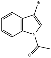 1-乙酰基-3-溴吲哚, 66417-73-0, 结构式
