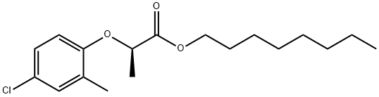 R-2-(4-氯-2-甲基苯氧)丙酸辛酯, 66423-13-0, 结构式
