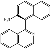 1-(2-アミノ-1-ナフチル)イソキノリン 化学構造式