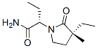 1-Pyrrolidineacetamide,alpha,3-diethyl-3-methyl-2-oxo-,(alphaS,3R)-(9CI) Struktur