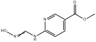 3-Pyridinecarboxylicacid,6-[[(hydroxyamino)methylene]amino]-,methylester Struktur
