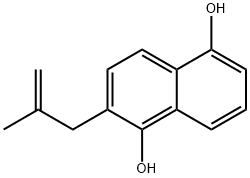 1,5-Naphthalenediol, 2-(2-methyl-2-propenyl)- (9CI) 化学構造式