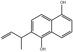 1,5-Naphthalenediol, 2-(1-methyl-2-propenyl)- (9CI) 化学構造式