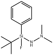 2-(tert-Butylfluorophenylsilyl)-1,1-dimethylhydrazine Struktur