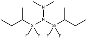 1,1-Bis[difluoro(1-methylpropyl)silyl]-2,2-dimethylhydrazine Struktur