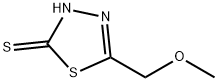 5-甲氧基甲基-1,3,4-噻二唑-2-硫醇,66437-18-1,结构式