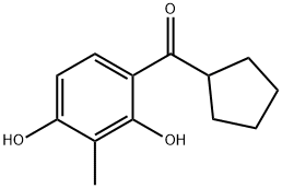 Methanone, cyclopentyl(2,4-dihydroxy-3-methylphenyl)- (9CI),664376-57-2,结构式