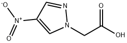 (4-ニトロ-1H-ピラゾール-1-イル)酢酸 化学構造式