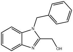 (1-苄基-1H-苯并咪唑-2-基)甲醇 结构式
