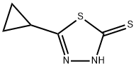 1,3,4-Thiadiazole-2(3H)-thione,  5-cyclopropyl- Structure