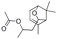 α,2,8,8-Tetramethyl-6-oxabicyclo[3.2.1]oct-2-ene-7-ethanol acetate Structure