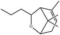 2,8,8-Trimethyl-7-propyl-6-oxabicyclo[3.2.1]oct-2-ene Struktur