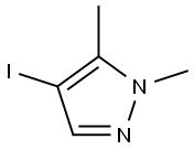 4-ヨード-1,5-ジメチル-1H-ピラゾール 化学構造式