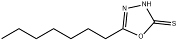 2-ヘプチル-5-メルカプト-1,3,4-オキサジアゾール 化学構造式