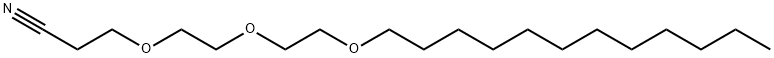 Propionitrile, 3-dodecyloxy-2,2-diethoxy-, 结构式