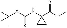 1-(叔丁氧基羰基咪唑)环丙烷甲酸甲酯 结构式