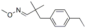 Benzenepropanal, 4-ethyl-alpha,alpha-dimethyl-, O-methyloxime, (E)- (9CI) Struktur
