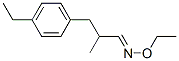 Benzenepropanal, 4-ethyl-alpha-methyl-, O-ethyloxime (9CI) Structure