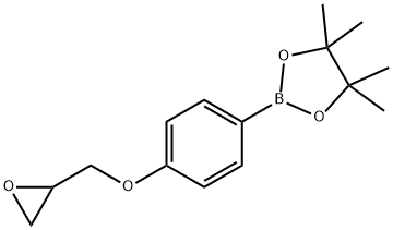4-(环氧乙烷-2-基甲氧基)苯基硼酸频哪醇酯 结构式