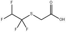 1,1,2,2-テトラフルオロエチルチオ酢酸 化学構造式