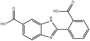 2-(2-Carboxyphenyl)-1H-benzimidazole-5-carboxylic acid Struktur