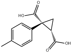 (1R,2S)-1-P-TOLYL-CYCLOPROPANE-1,2-DICARBOXYLIC ACID Structure