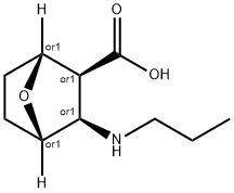 7-Oxabicyclo[2.2.1]heptane-2-carboxylicacid,3-(propylamino)-, Structure