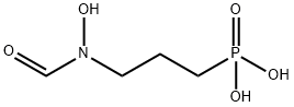 3-ホスホノ1-(N-ホルミルヒドロキシアミノ)プロパン 化学構造式