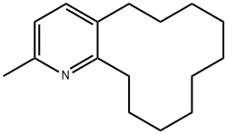 5,6,7,8,9,10,11,12,13,14-decahydro-2-methylcyclododeca[b]pyridine Struktur