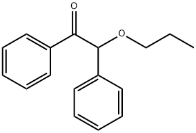α-プロポキシ-α-フェニルアセトフェノン 化学構造式
