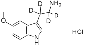 5-METHOXYTRYPTAMINE-A,A,B,B-D4 HCL Structure