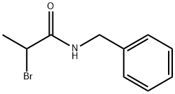 N-ベンジル-2-ブロモプロパンアミド 化学構造式