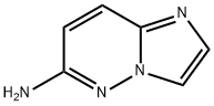 イミダゾ[1,2-B]ピリダジン-6-アミン 化学構造式
