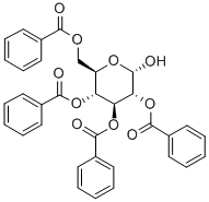 2,3,4,6-Tetra-O-benzoyl-a-D-glucopyranose,66530-18-5,结构式