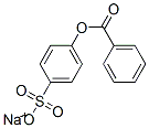 sodium benzoyloxybenzene-4-sulfonate Structure