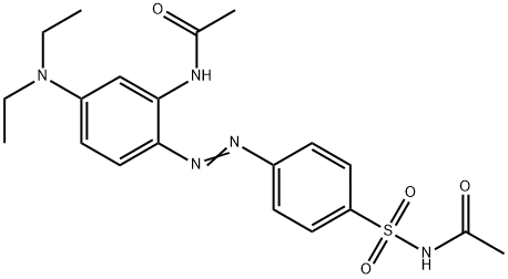 N-[[4-[[2-(acetylamino)-4-(diethylamino)phenyl]azo]phenyl]sulphonyl]acetamide,66543-04-2,结构式