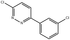 3-クロロ-6-(3-クロロフェニル)ピリダジン 化学構造式