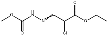 ETHYL (3E)-3-(ACETYLHYDRAZONO)-2-CHLOROBUTANOATE Struktur