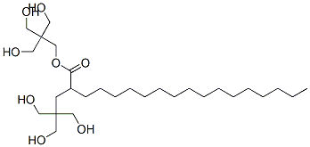 Octadecanoic acid, ester with 2,2'-[oxybis(methylene)]bis[2-(hydroxymethyl)-1,3-propanediol] Struktur