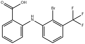 Benzoic  acid,  2-[[2-bromo-3-(trifluoromethyl)phenyl]amino]- Structure