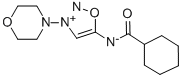 N-(シクロヘキシルカルボニル)-3-モルホリノシドノンイミン-3-イウム 化学構造式