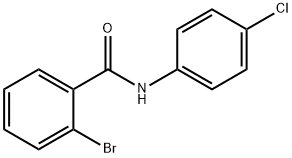 2-ブロモ-N-(4-クロロフェニル)ベンズアミド 化学構造式