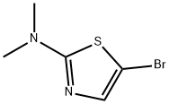 5-ブロモ-N,N-ジメチルチアゾール-2-アミン 化学構造式
