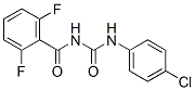 N-[(4-chlorophenyl)carbamoyl]-2,6-difluoro-benzamide Struktur