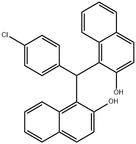 4-chlorophenyl-bis(2-hydroxy-1-naphthyl)methane Structure
